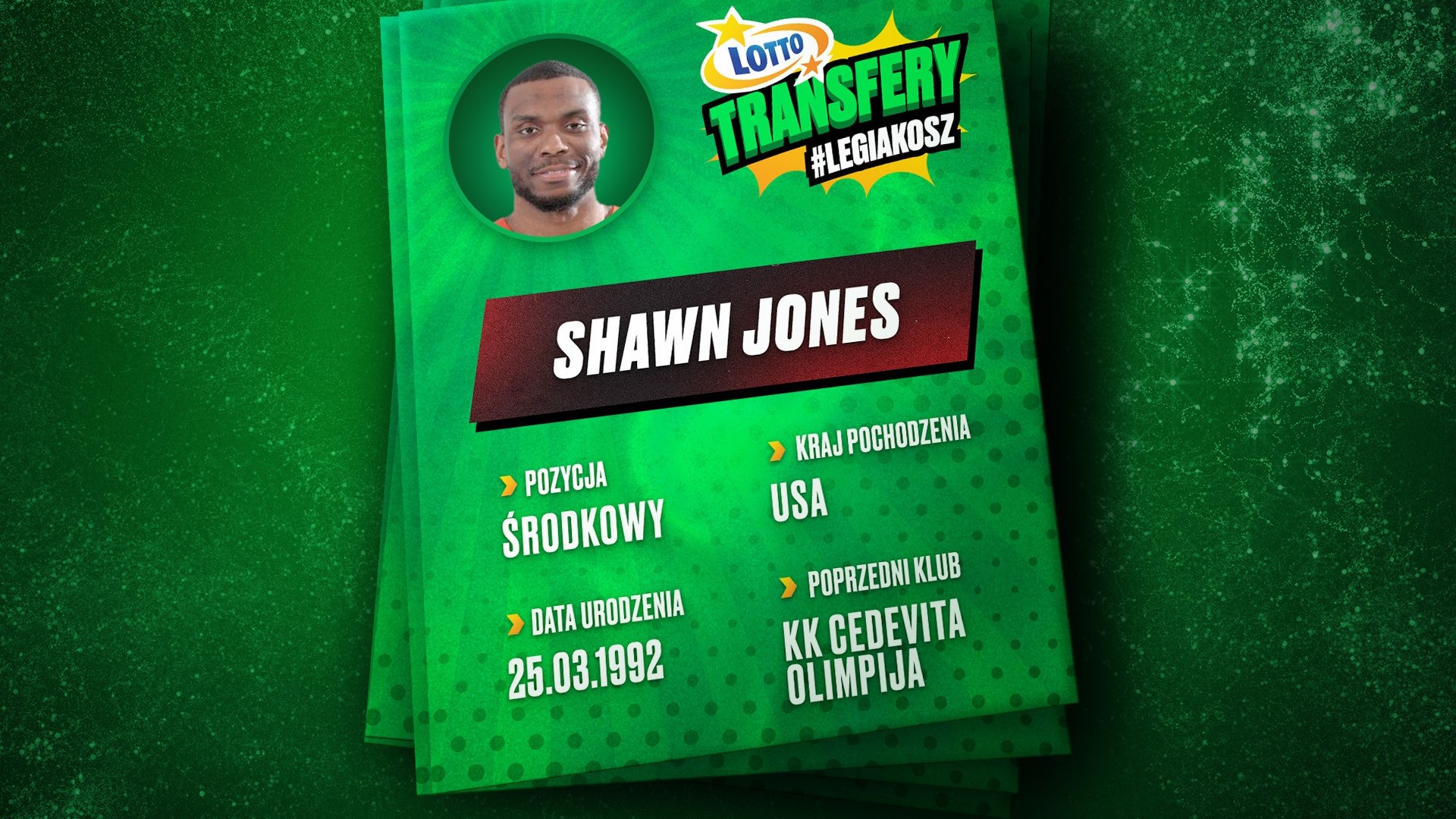 Shawn Jones nowym zawodnikiem Legii